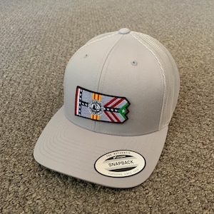 Tampa Flag Hat City of Tampa SnapBack Trucker Mesh Cap Handcrafted from Florida