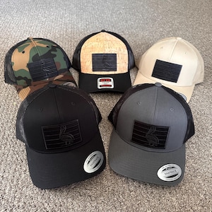 St. Pete Hat Black Flag Patch Hat Snapback Trucker Locally Handcrafted
