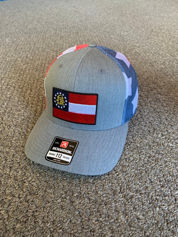 State of GEORGIA Flag Hat American 