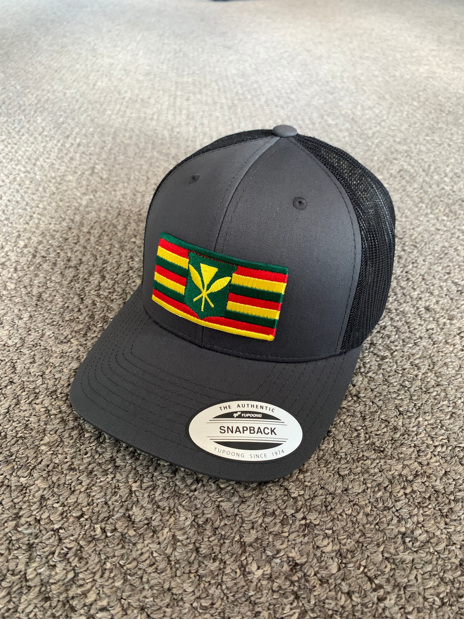 Hawaii Kanaka Maoli Original Native Flag Hat Trucker Snapback | Etsy 