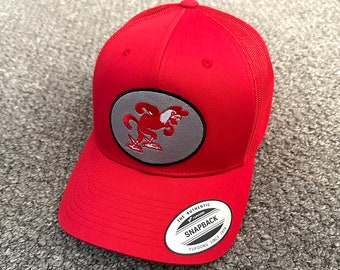 JSU Hat Jacksonville State Vintage Logo Trucker Mesh Cap Hand Made