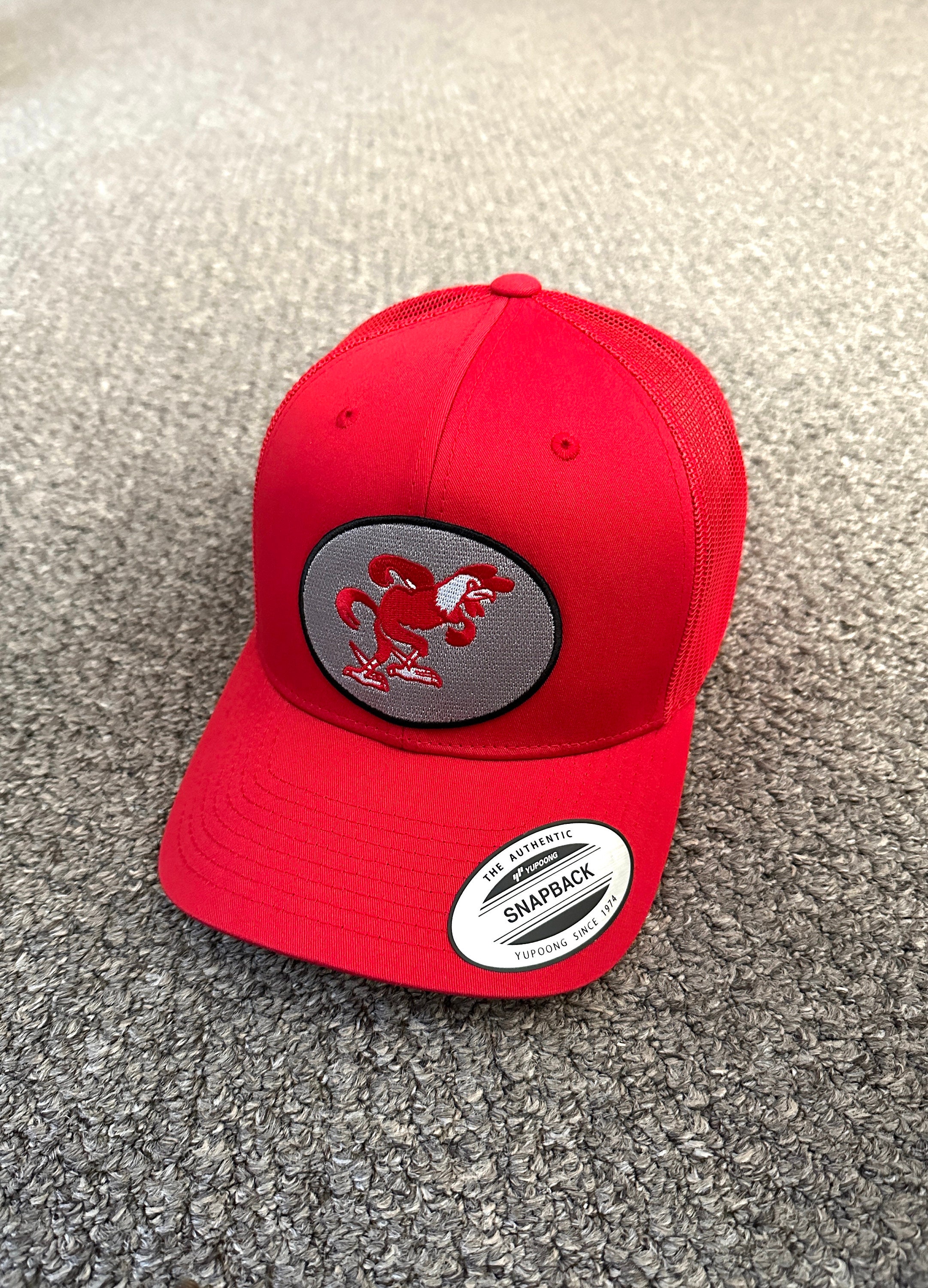JSU Hat Jacksonville State Vintage Logo Trucker Mesh Cap Hand Made