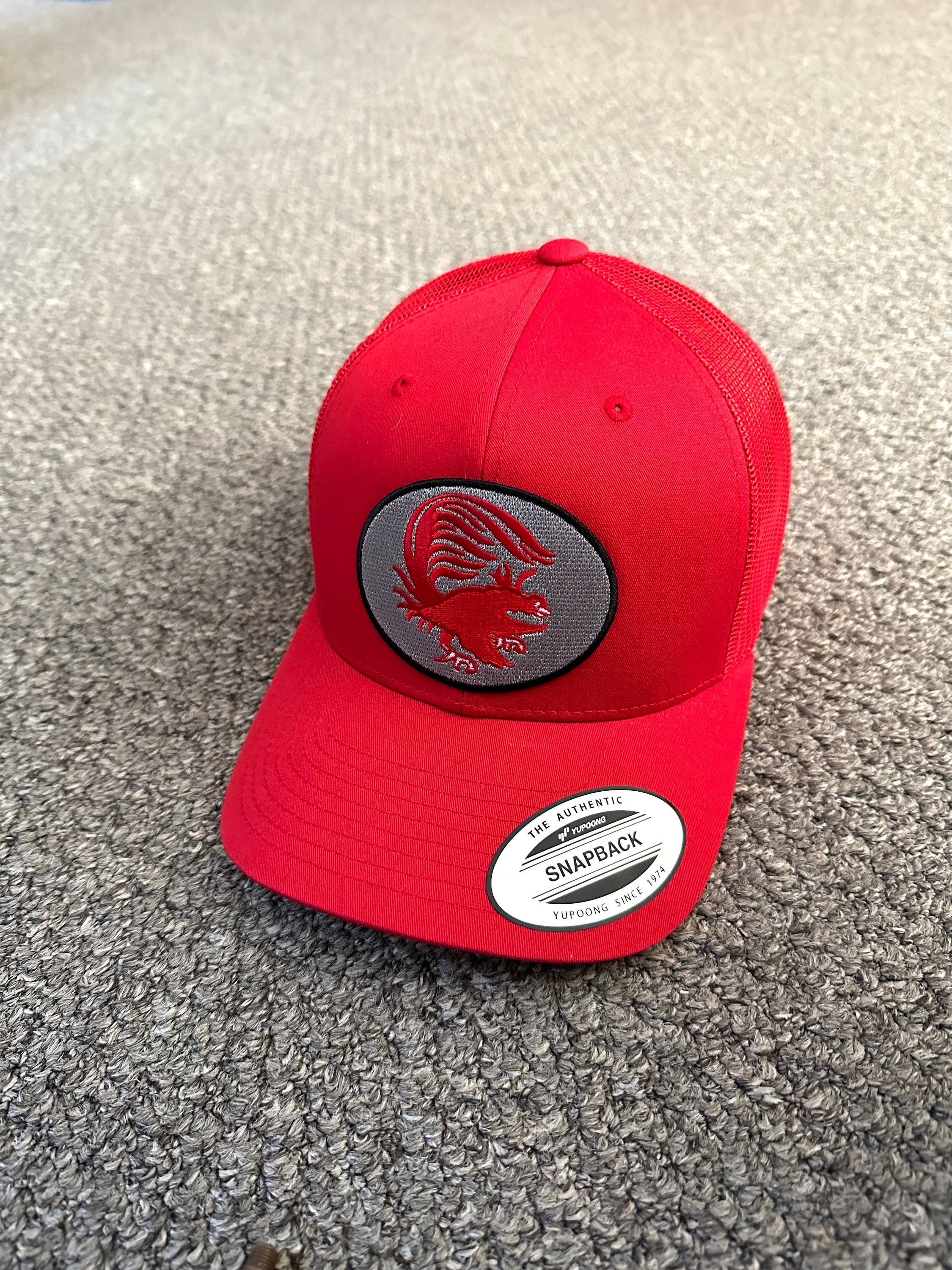 JSU Hat Jacksonville State Vintage Logo Trucker Mesh Cap Hand Made