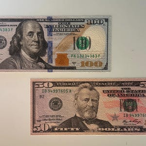 100 Dollar Bill Decal Textured Anti-Slip Removable Repositionable Money for Vehicles Boats Floors Walls apply to Concrete and Asphalt