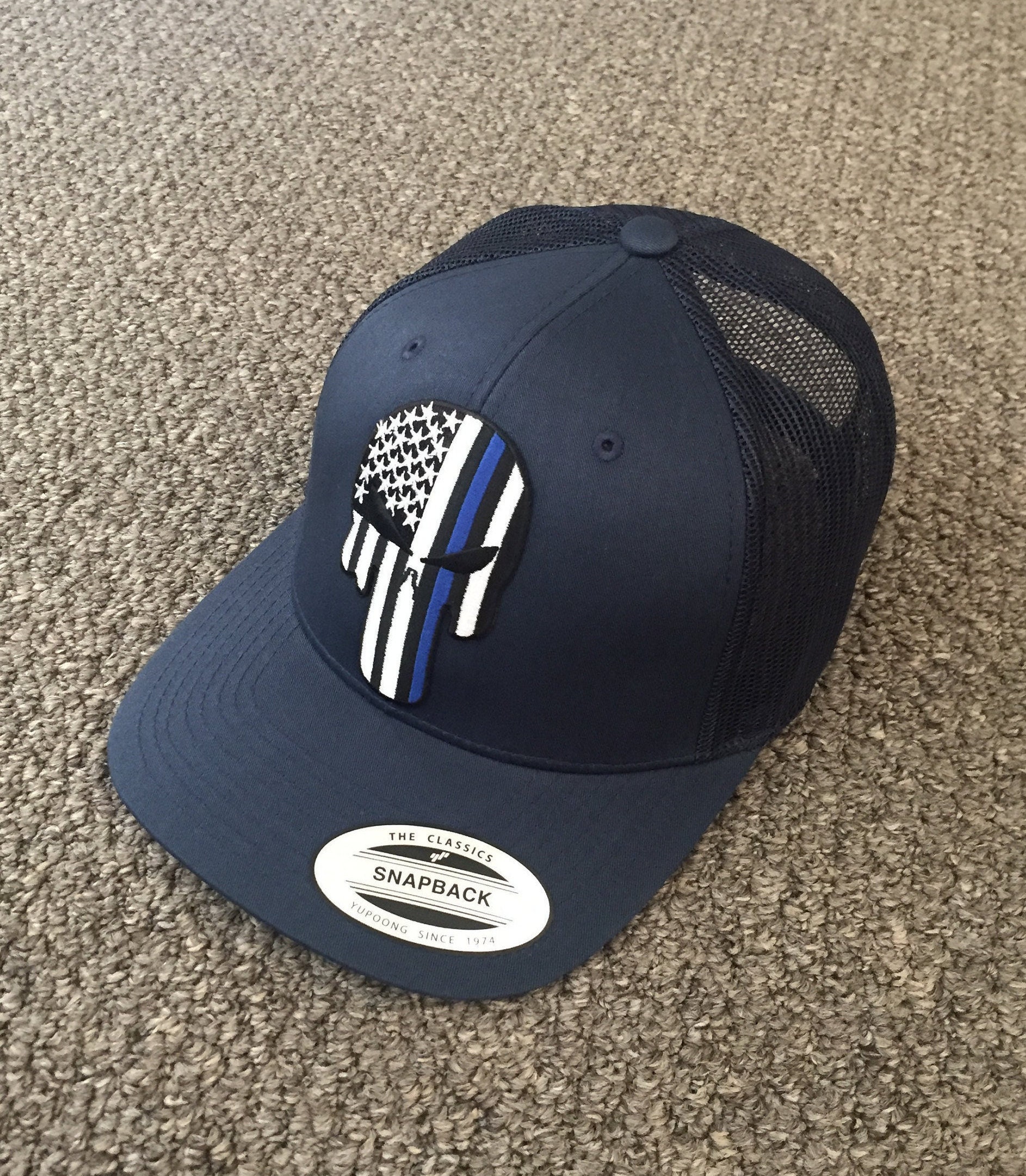 PUNISHER Tactical Police Hat USA Flag 