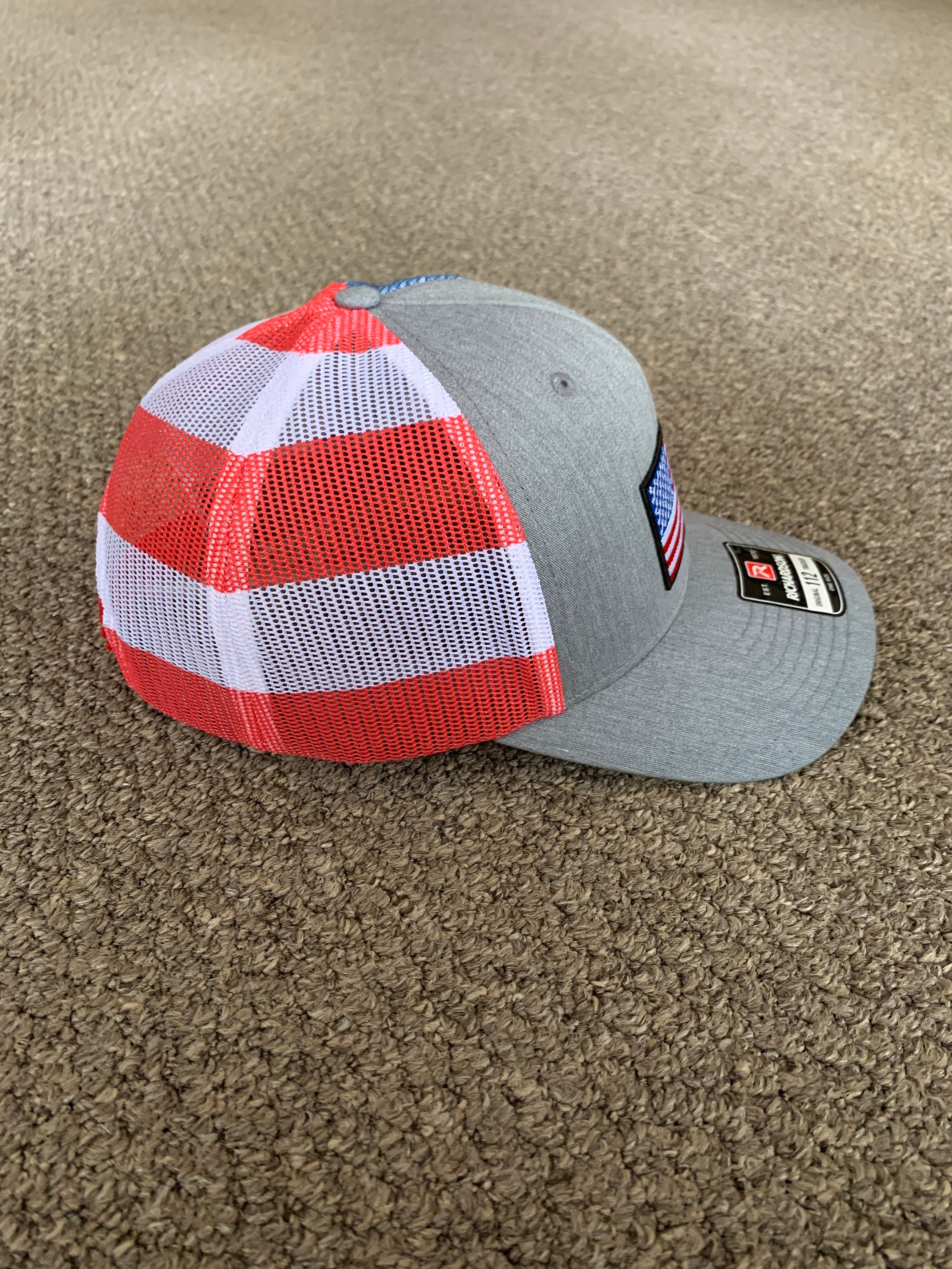 US American Flag Hat Trucker Mesh 
