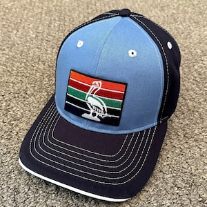 St. Petersburg Flag Hat American Trucker SnapBack Mesh Cap Individually Handcrafted in Florida!
