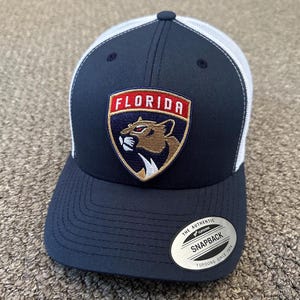 Florida Panthers Hat SnapBack Trucker Mesh Cap Individuell Handgefertigt in Florida
