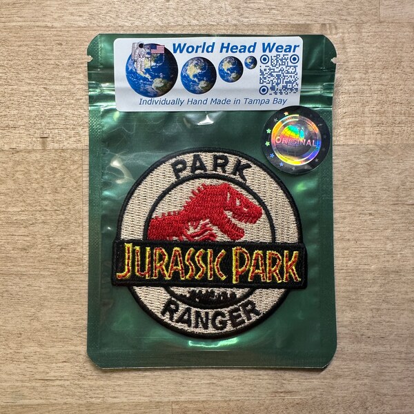 2er Pack Jurassic Park Ranger-Patches – Bestickt Zum Bügeln & Nähen