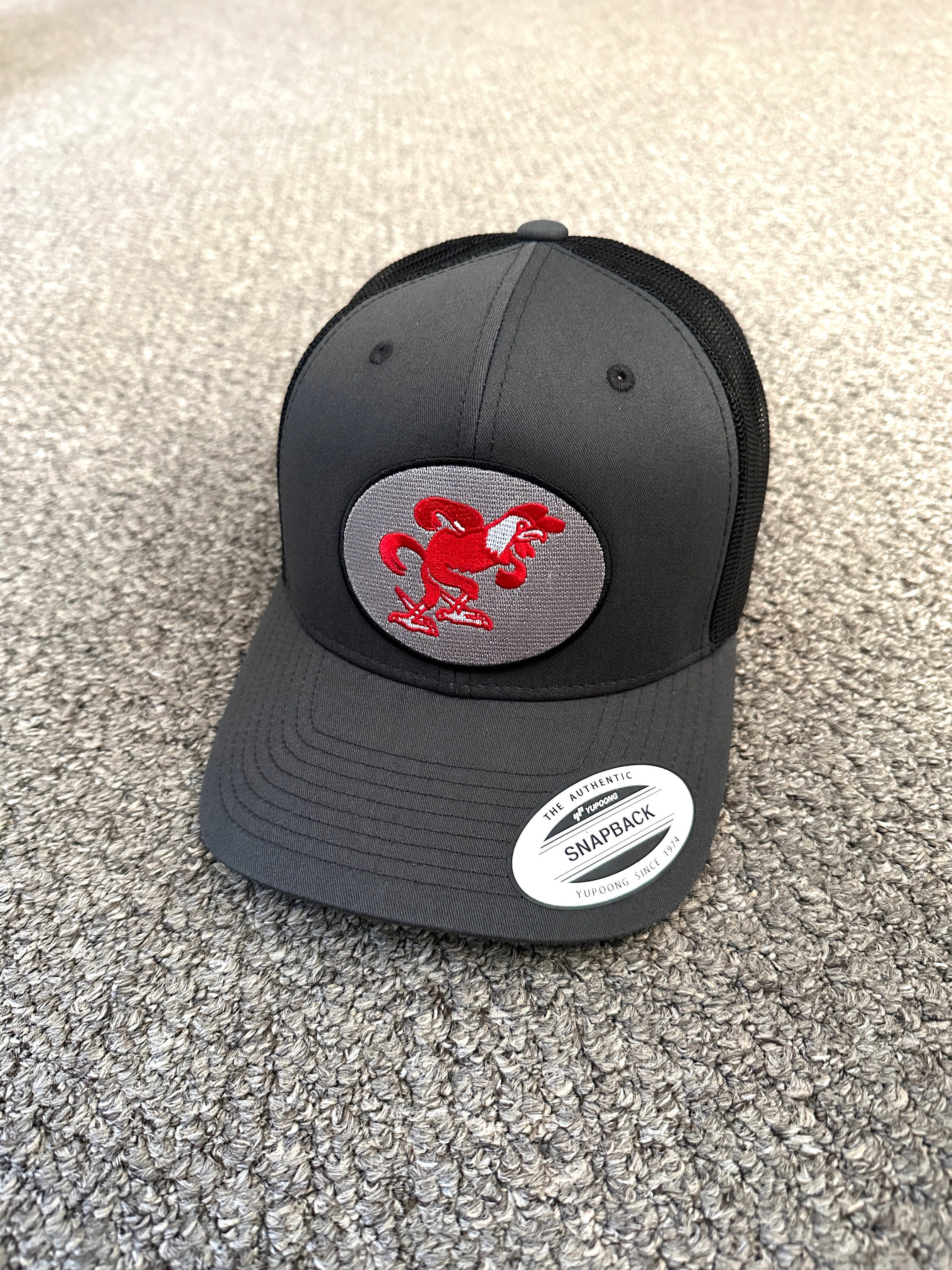 JSU Hat Jacksonville State Vintage Logo Trucker Mesh Cap Hand Made