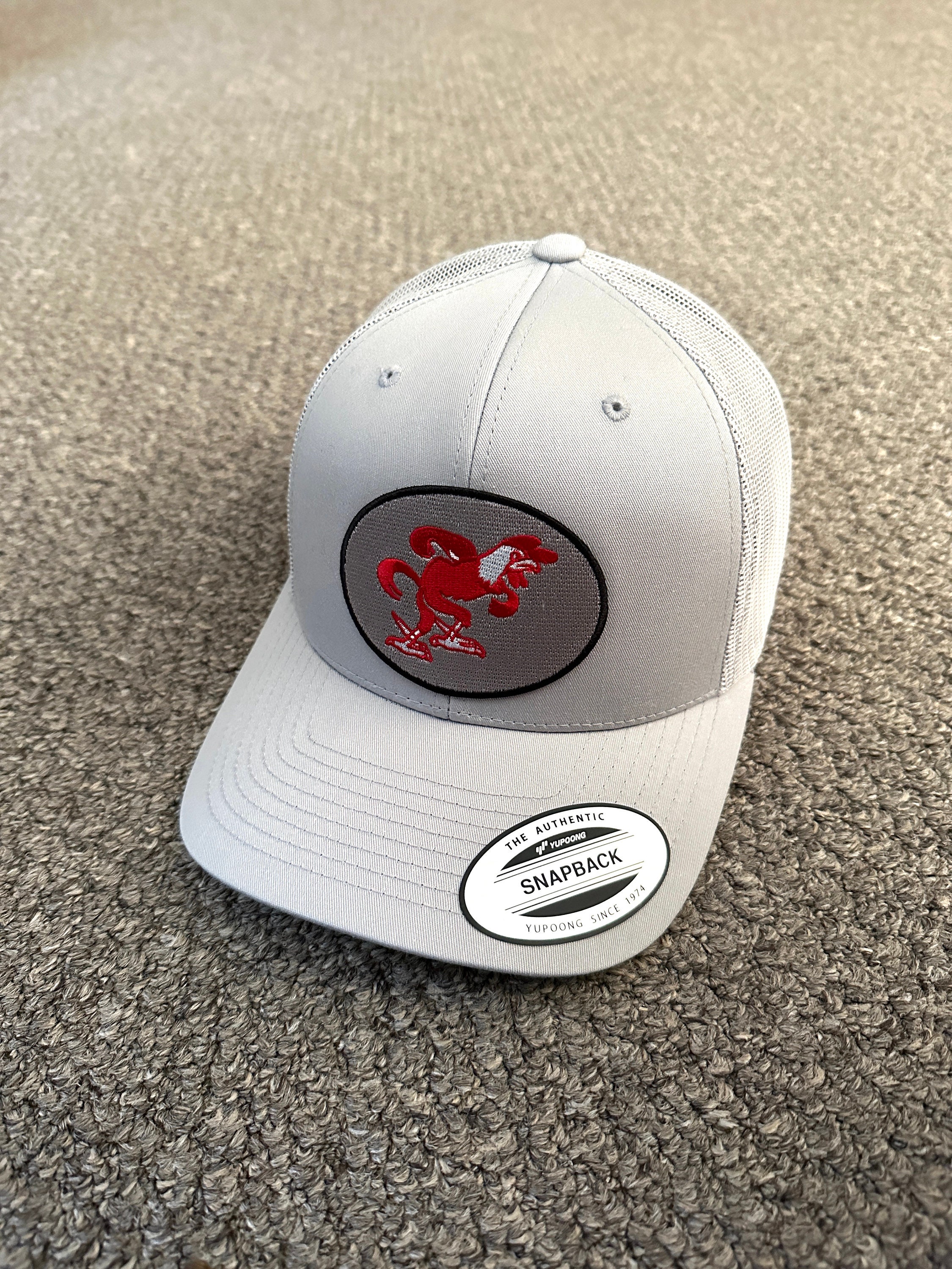 JSU Hat Jacksonville State Vintage Logo Trucker Mesh Cap Hand Made