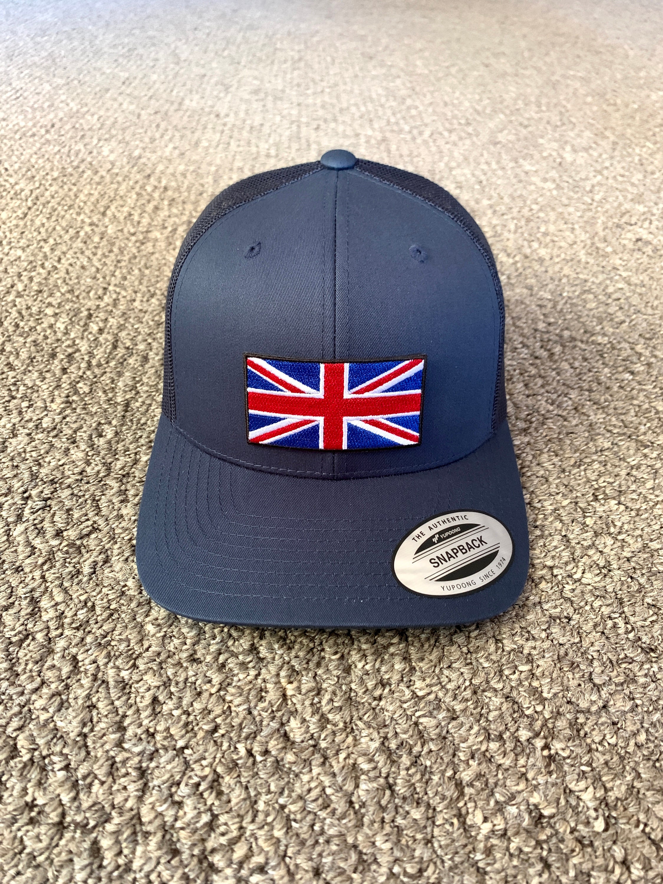 Speedy Pros Women's Ponytail Cap – British Flag Embroidery, Cotton Trucker Hat With Strap Closure - View #9