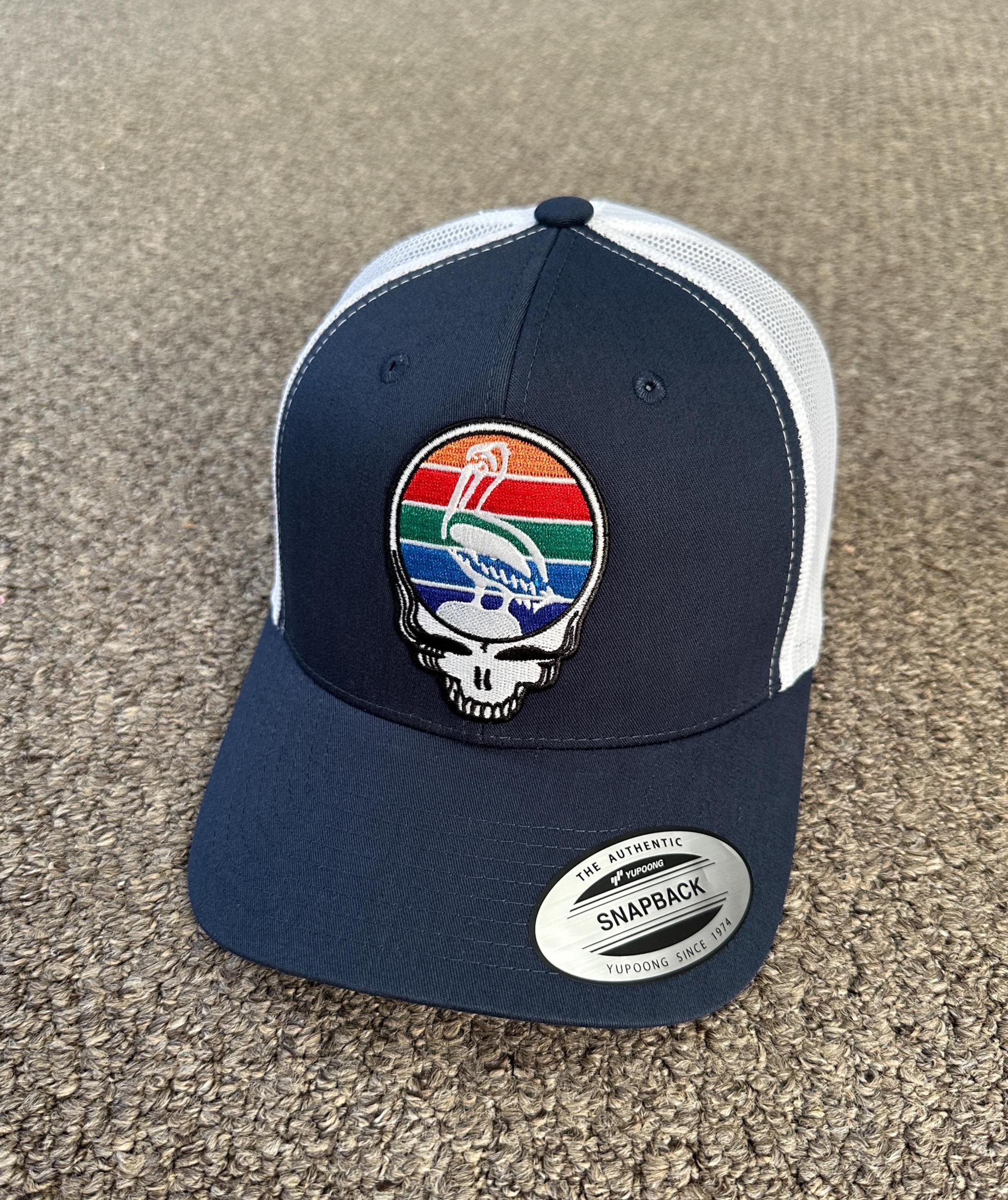St Pete Grateful Dead Hat Handmade Embroidered Patch Trucker 