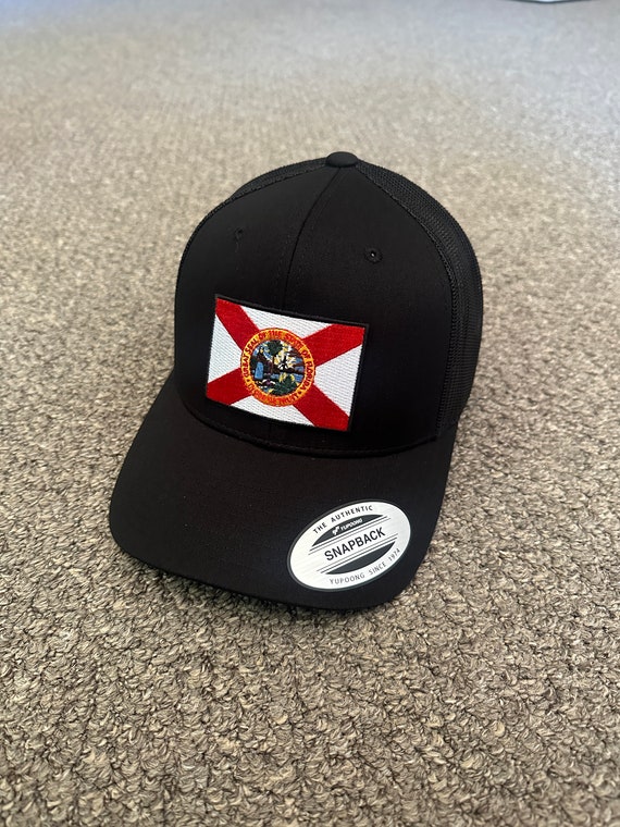 Florida Flag Hat Snapback Trucker Mesh Cap Individually Handcrafted in  Florida -  Denmark