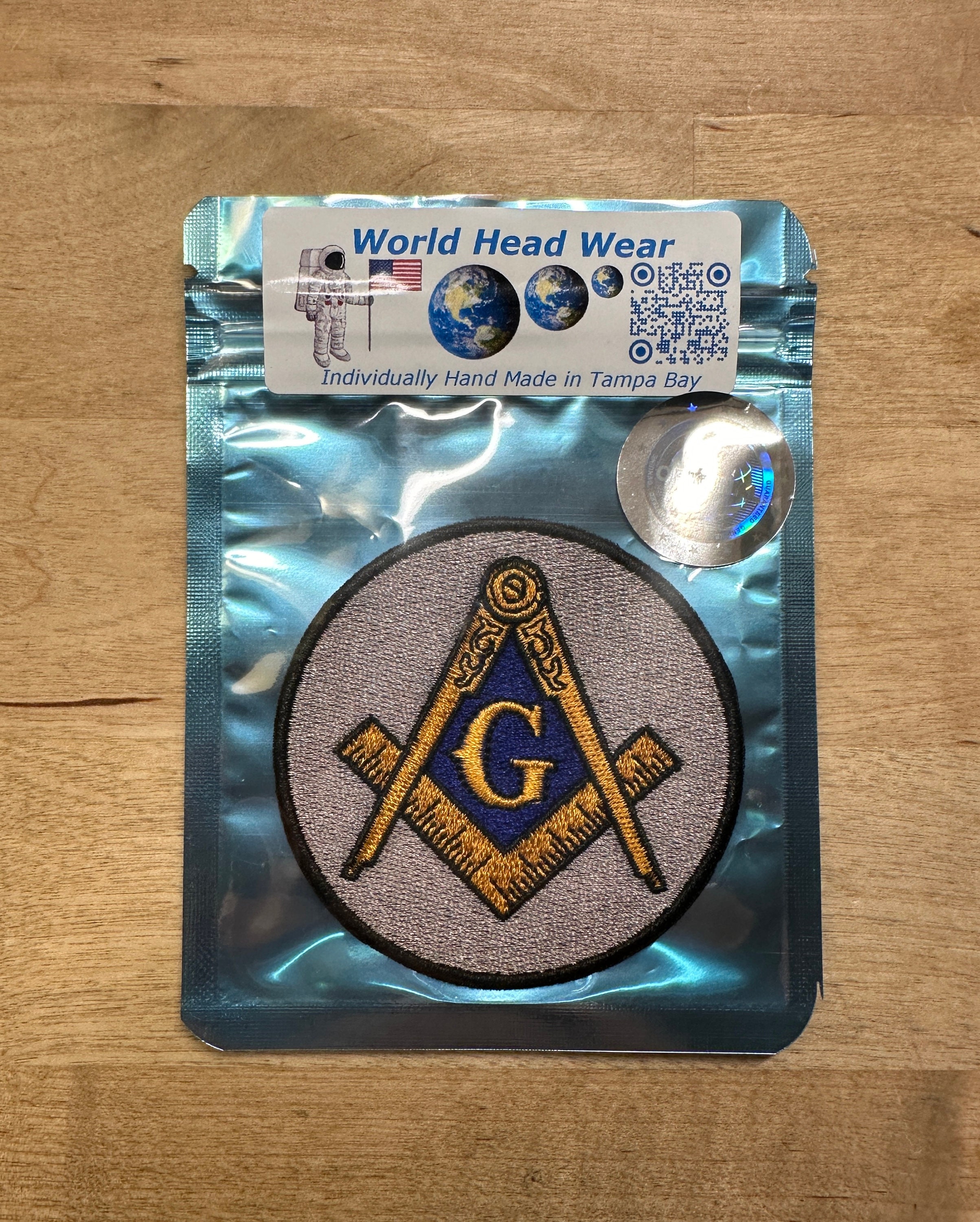 Masonic Embroidered Trucker Hat - Freemason Square And Compass, Mesh Back, Adjustable