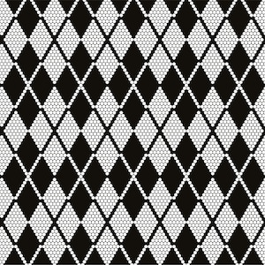 Plantilla de diamantes de imitación de rombos: patrón repetible SVG, DXF (descarga digital)