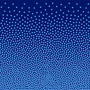May include: A blue background with a gradient of light blue dots that get denser towards the bottom of the image.