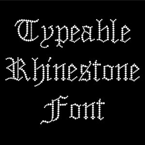 Font Rhinestone digitabile // Download Rhinestone // Modello Rhinestone // Lettere // Alfabeto // Inglese antico // Gotico // Pirata