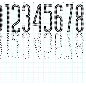 Typeable Rhinestone Font: Fading Reflection Effect Alphabet Template ...