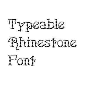 Font con strass digitabile / Serif / Download / Modello con strass / Design con strass / Alfabeto / Elegante / Fancy / SS6&SS10 / ART NOUVEAU