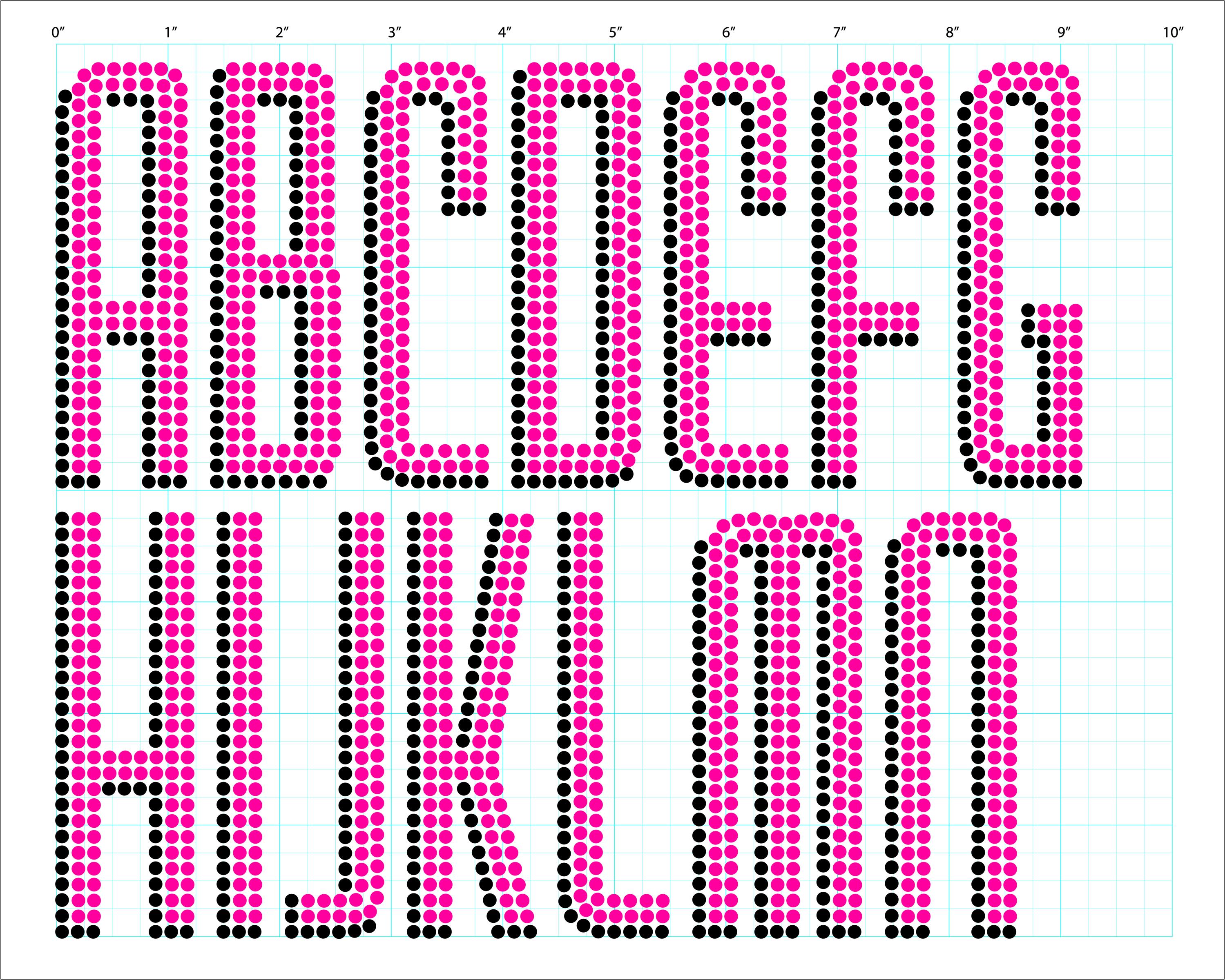 Typeable Images 3D Effect Typeable Rhinestone Font: Single Size, Double Color (digital ...
