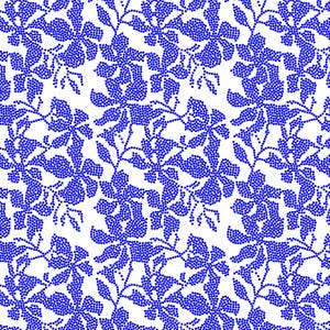Floral Rhinestone Template: Repeatable Pattern SVG, DXF, Studio3 (Digital Download)