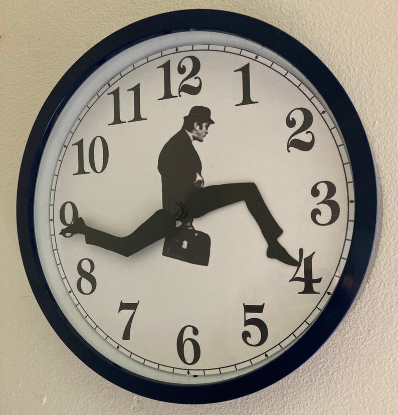 Monty Python inspired Silly Walk Wall Clock Etsy