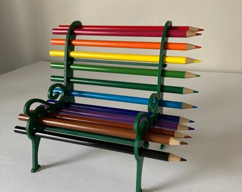 Bench Colored Pencil Holder