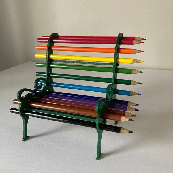 Porte-crayons de couleur Bench