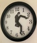 Monty Python inspired Silly Walk Wall Clock 