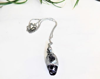 Amethyst Necklace, Amethyst Pendant, February Birthstone Necklace, Chakra Necklace, Third Eye Chakra Pendant