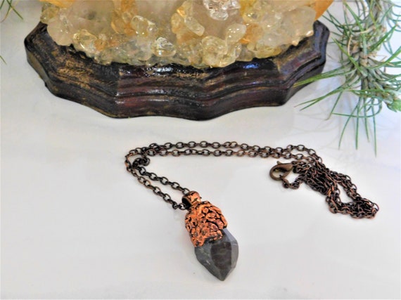 Tibetan black quartz necklace sale