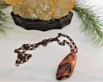Tiger Iron Pendant,Tiger Iron Necklace,Tiger Iron Talisman,Tiger Iron Amulet,Healing Necklace,Grounding Stone Necklace