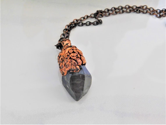 Tibetan Black Quartz Pendant tibetan Black Quartz Necklace tibetan