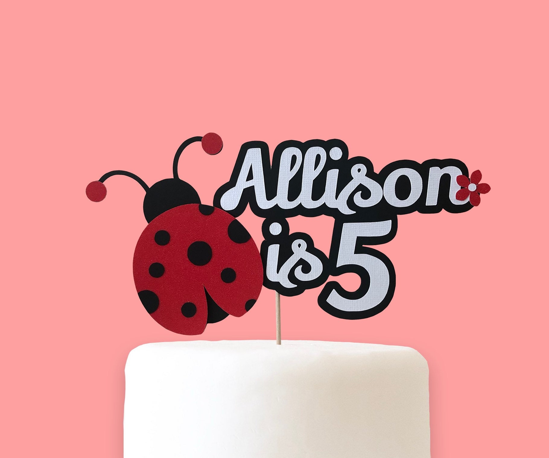 Ladybug Cake Topper Birthday Party Ideas Birthday Decorations | Etsy