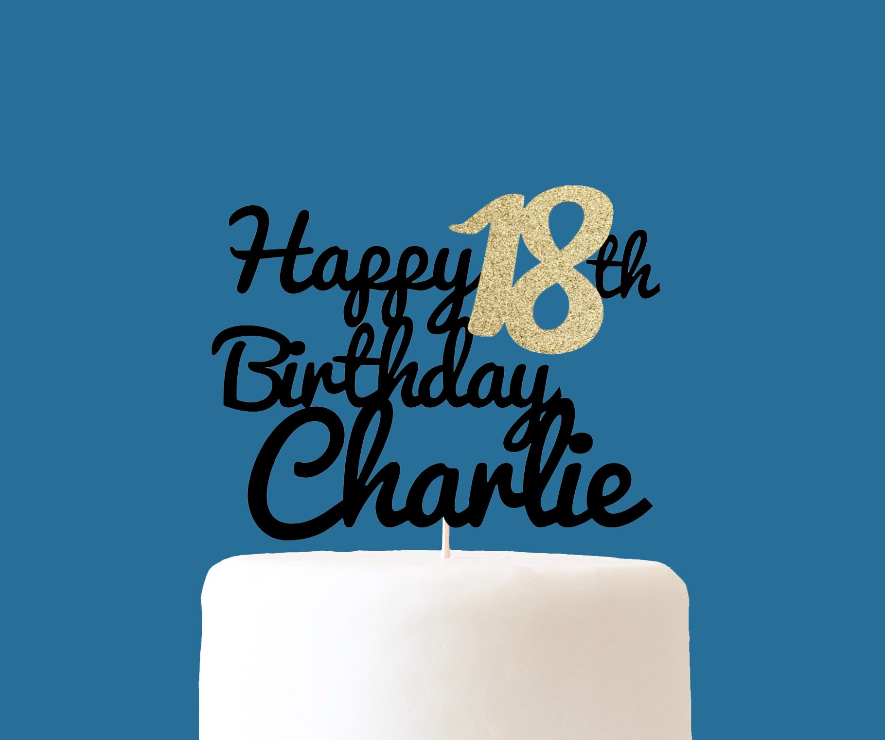 18th Birthday Cake Topper Party Decorations Ideas Etsy