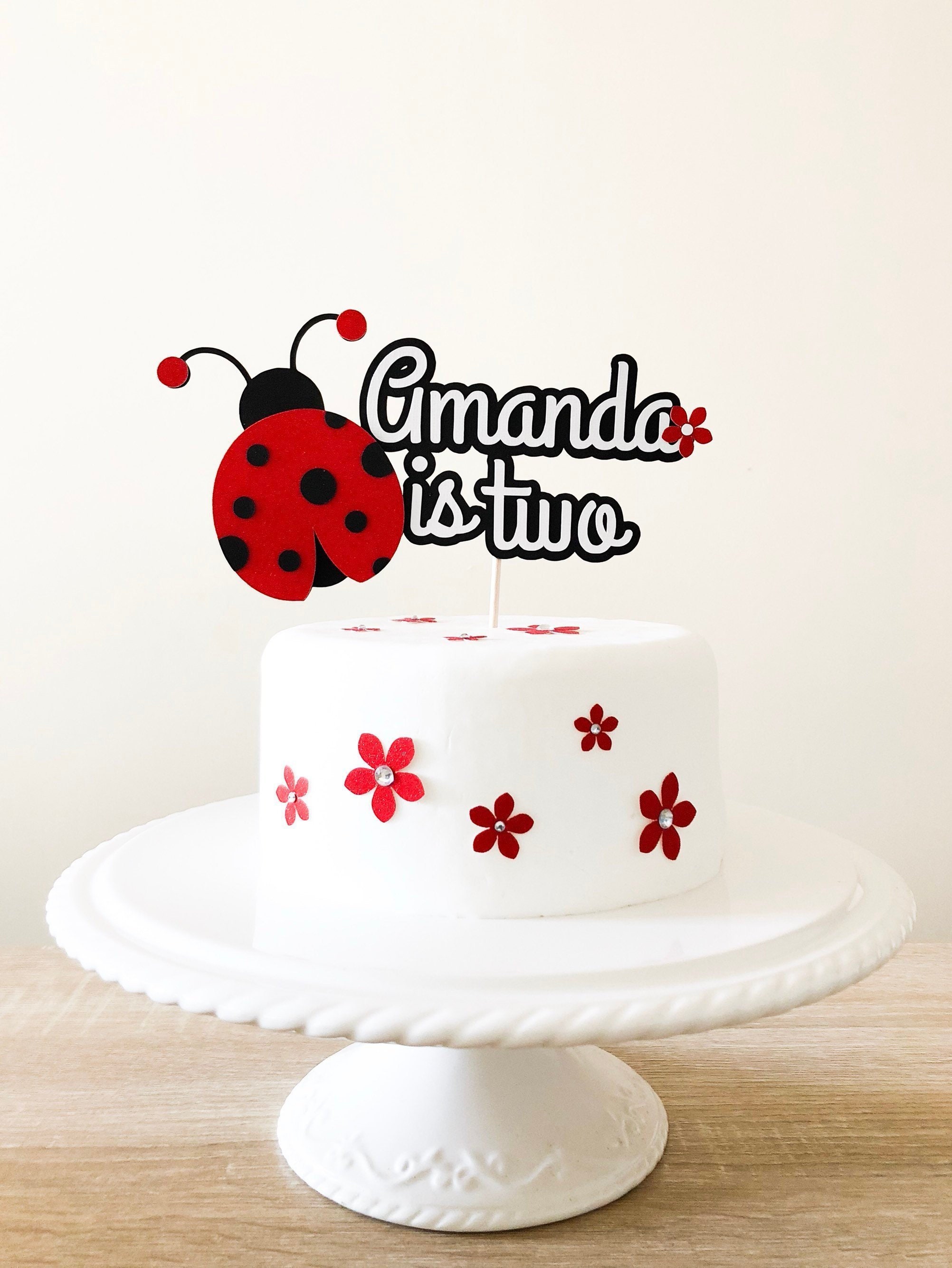 Ladybug Cake Topper Birthday Party Decorations