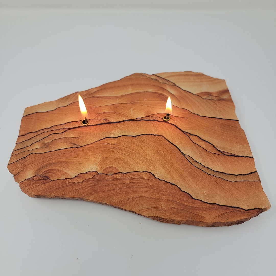 Picture Sandstone Rock Candle Sedona Red Rock Forever Rock Candles Oil ...