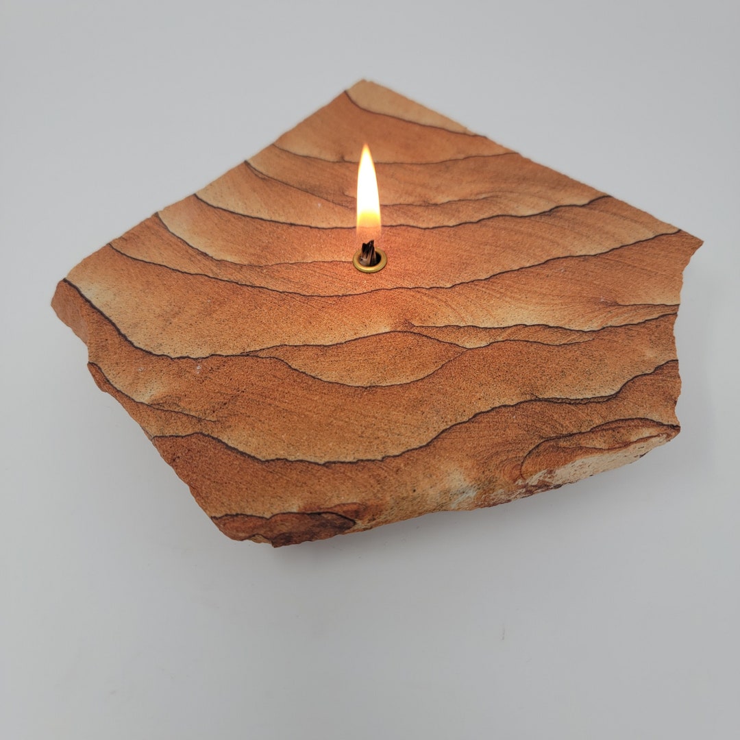 Picture Sandstone Rock Candle Sedona Red Rock Forever Rock Candle Oil