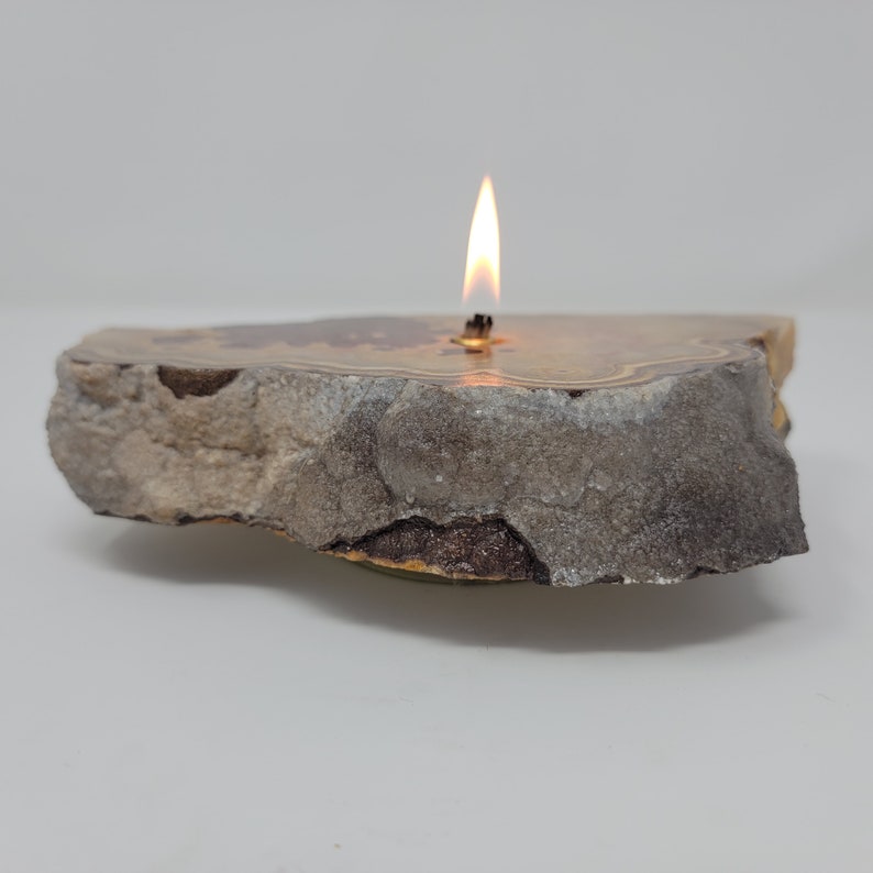 Red Onyx Rock Candle Forever Rock Candle Oil Lamp Candles Arizona Gift