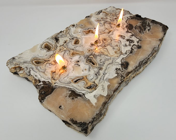 All Natural Rock Slate Oil Lamp Candle Fire Rock Black - Etsy