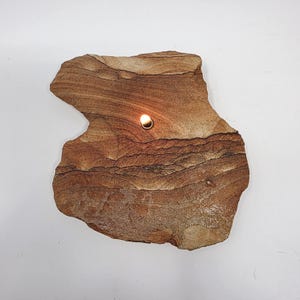 Sedona Red Rock Candle: Sandstone Oil Lamp, Refillable/Scented