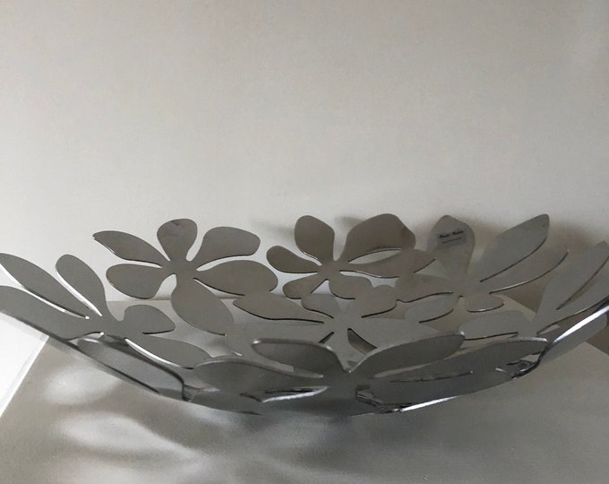 Monika Mulder Ikea Stainless Steel Flower Fruit Bowl Stockholm Etsy