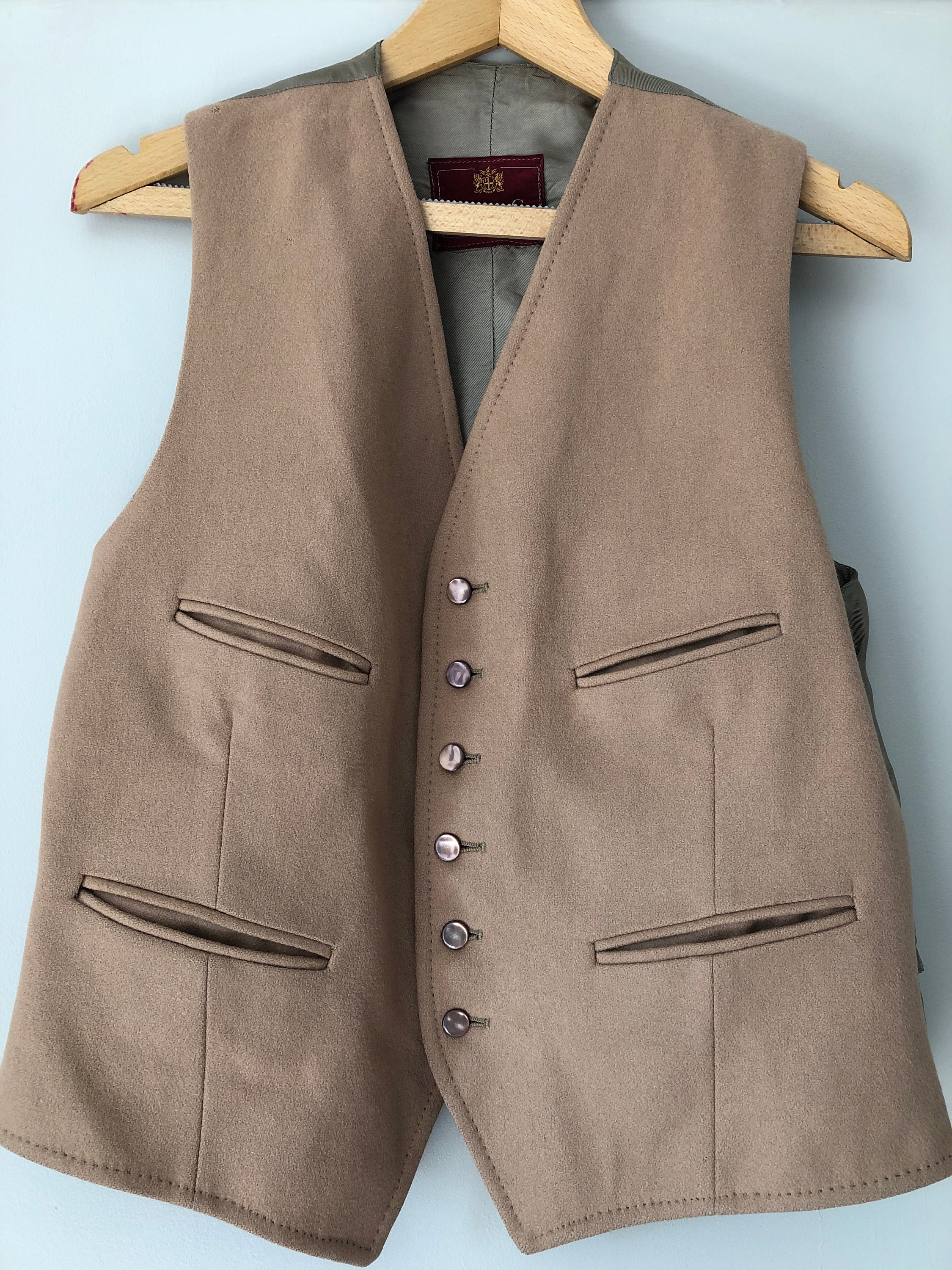 Image of Mens Dunn & Co Wool Waistcoat Medium English Vest