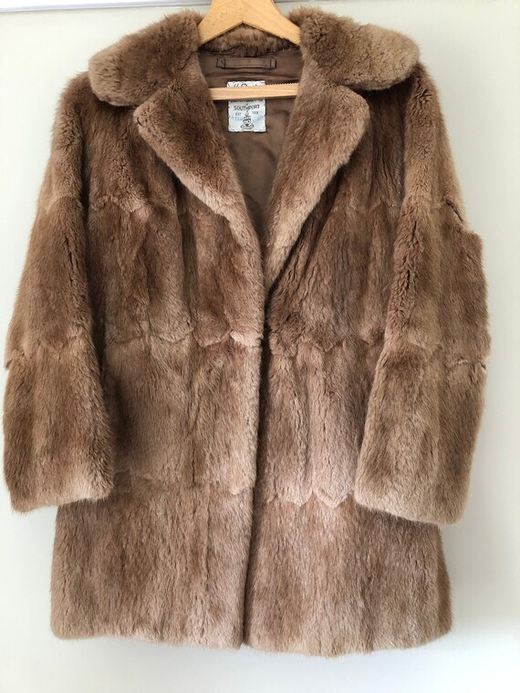 Vintage Light Brown Mink Fur Coat Size Uk 12 Us 8 Fletcher Vintage Light Brown Mink Fur Coat Size, Vintage Mink Coat Uk