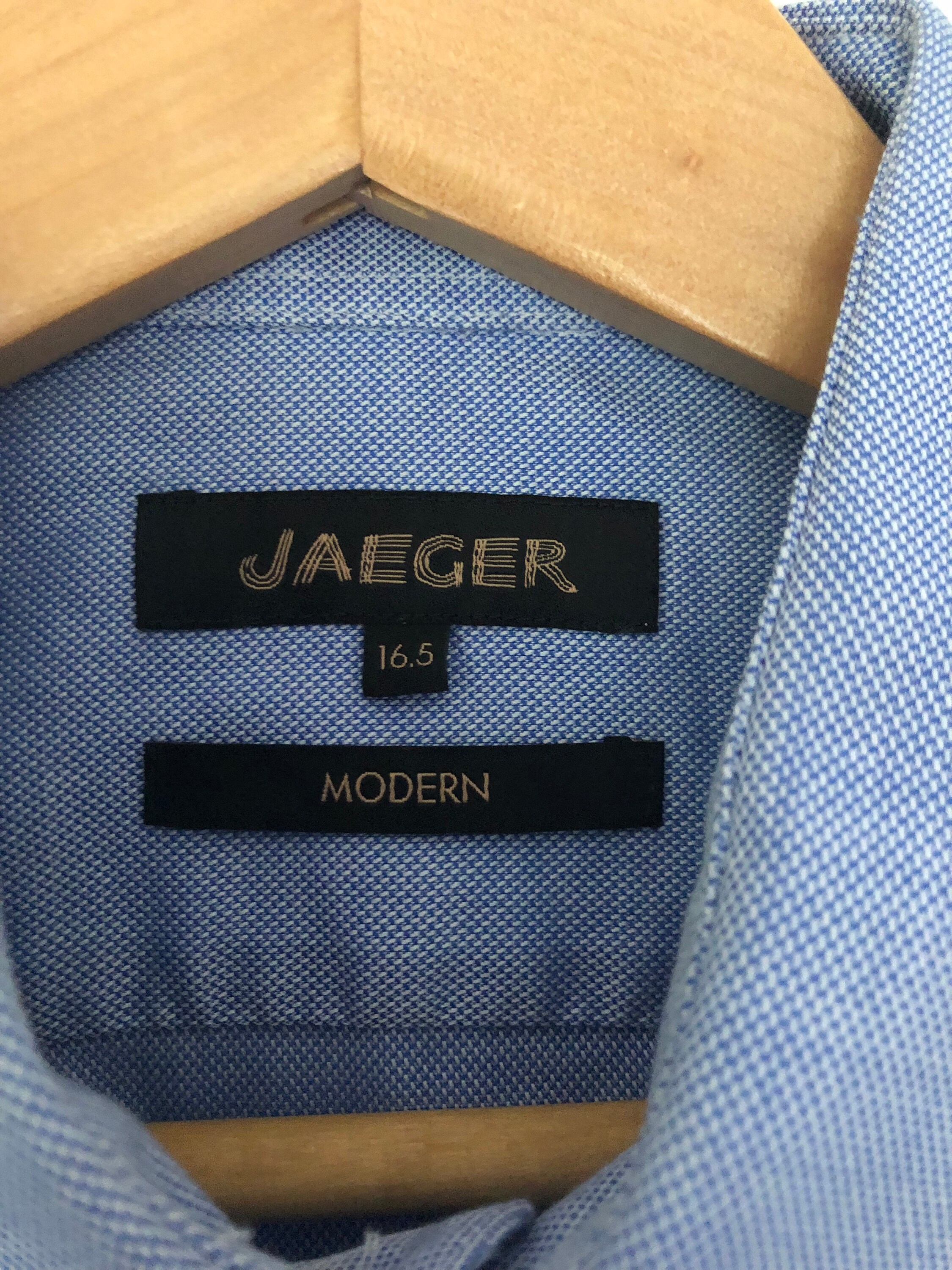Mens Jaeger Oxford shirt pale blue 16.5 for cufflinks | Etsy