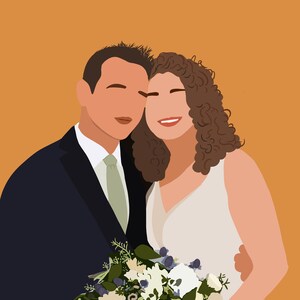 Minimalist DIGITAL Photo Illustration recreated From YOUR Photo (1 or 2 People)