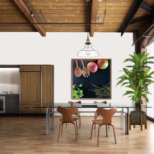 DIGITAL DOWNLOAD Mangoes and Green Plant Kitchen Wall Art