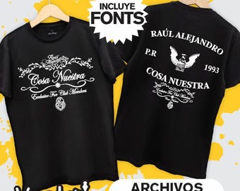 Raul Alejandro Cosa Nuestra T-Shirt Design (Digital Files)