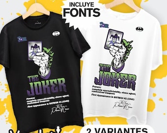 The Joker T-shirt Vector Design (PDF, SVG, PNG)